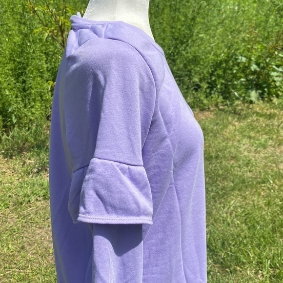 Old Navy Purple French-terry Ruffle Sweater size Medium - Picture 8 of 8